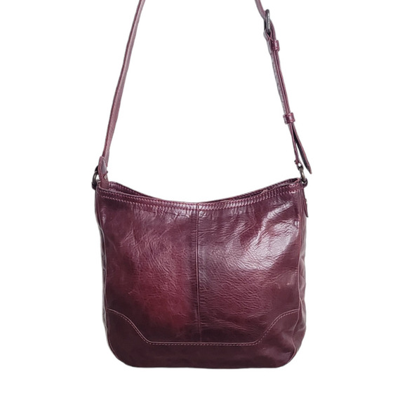 FRYE Melissa Button Crossbody Bag - Brown In Cognac - Picture 5 of 11